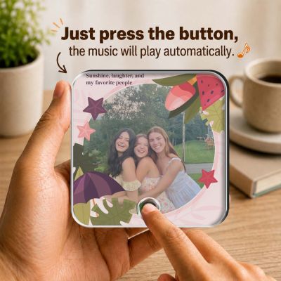 Personalized Friendship Gift for Besties Musical Fridge Magnet for Refrigerator Gift for Favourite Person Playing Song Magnet Birthday Memory Gift for Friends